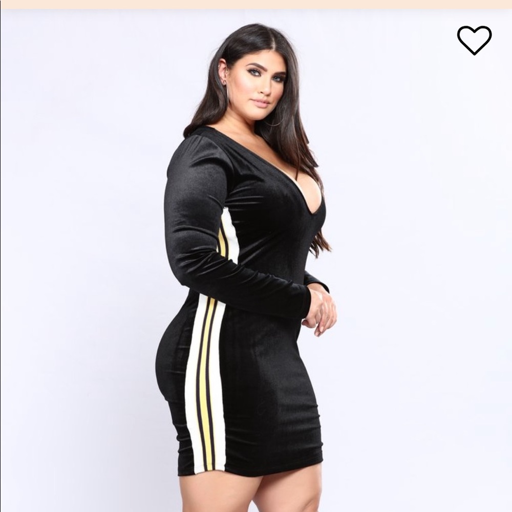 BLACK VELVET MINI DRESS | SIZE 3X